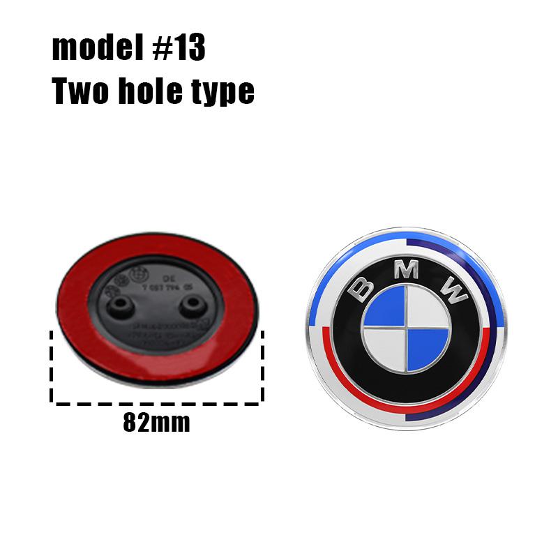 1Pc 82mm 74mm car Front Hood Emblem rear boot trunk logo For BMW M G20 G32 G11 X3 X5 X4 X6 X7 G30 G12 F40 F30 X1 Accessories QU3