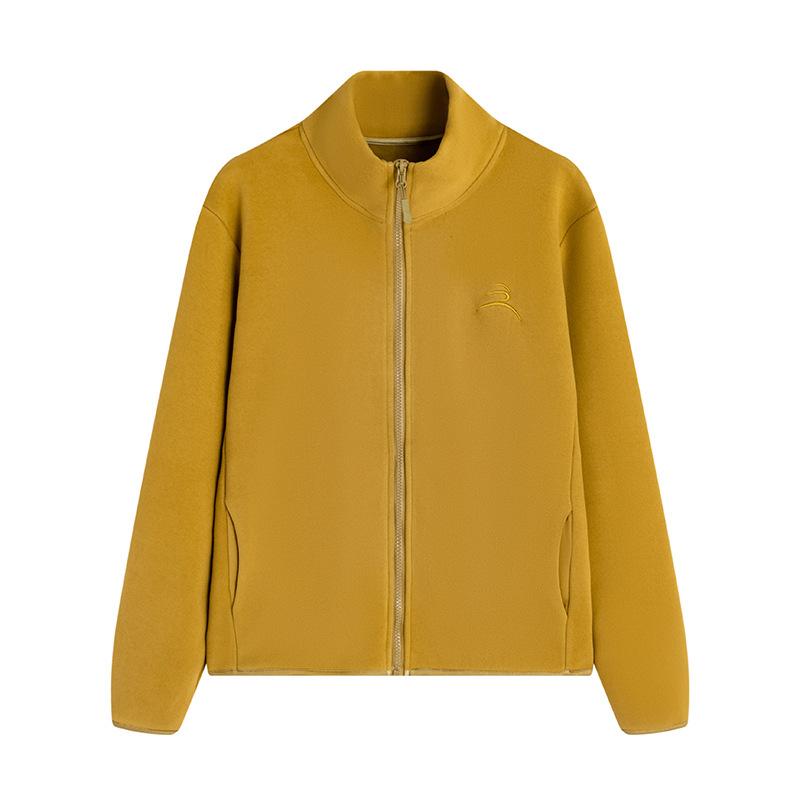 

Женская осенне-зимняя ветрозащитная куртка, спортивный кардиган, куртка со стойкой, повседневный свитшот 2XL жёлтый