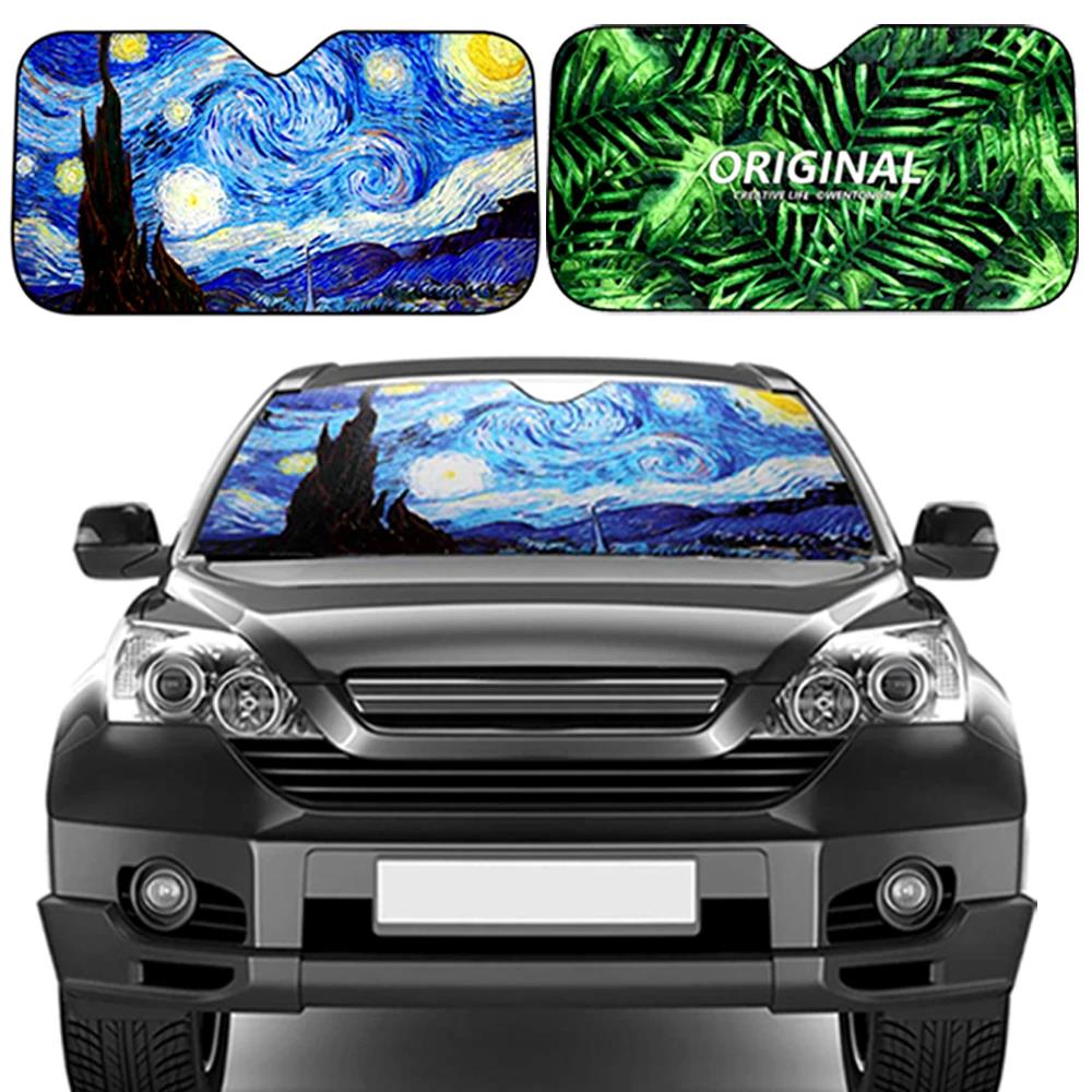 Car Windshield Sunshade Starry Night Car Window Windscreen Cover Sun Shade Auto Sun Visor Car-covers Car Solar ProtectionWindshield Sunshades 1