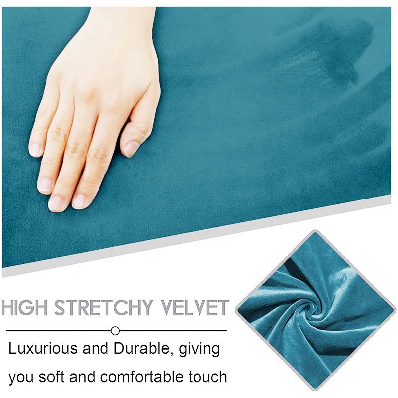 Sametový potah na židli Strečový potah na kuchyňské sedátko Chránič jídelní židle Levné návleky Elastické potahy na židle pro domácnost el