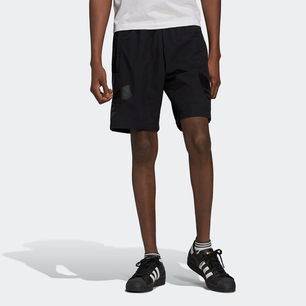 adidas Originals Tricolor Shorts With Logo Print Men Shorts Black HA2483