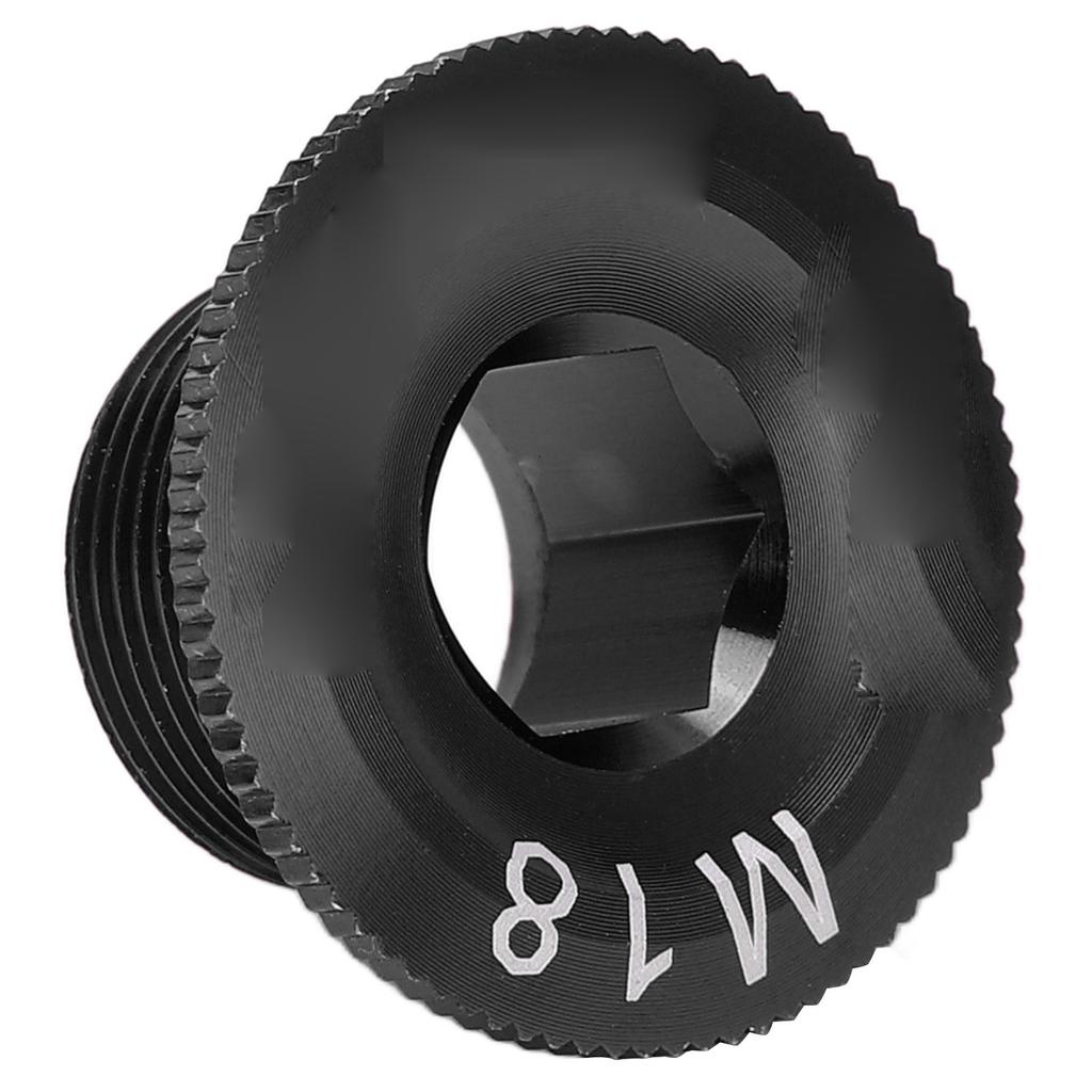 CANSUCC M18 Mountain Bike Crank Cover Screws Rustproof Bicycle Crankset Arm Fixing ScrewBlack