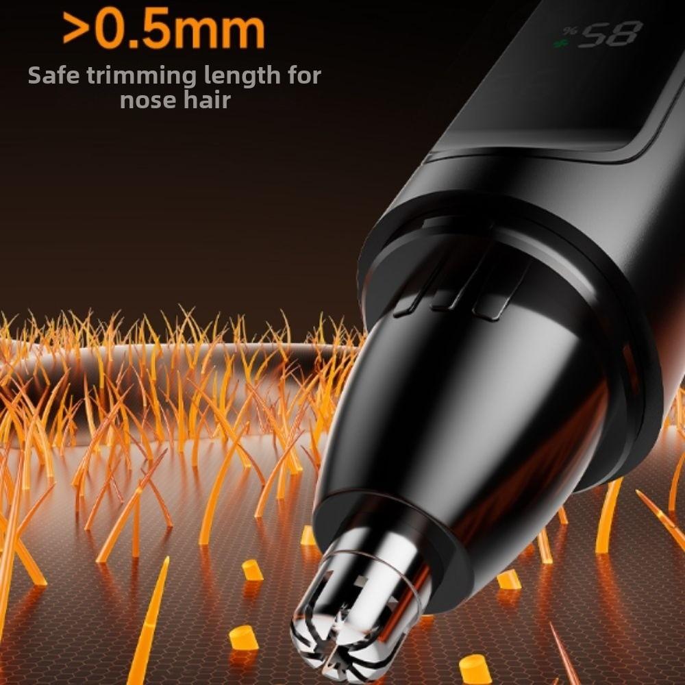 Rotary Cutter Head Ear Face Clean Trimmer LED Digital Display Eyebrow Trimmer  Household