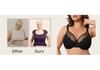 Plus Size European Floral Lace Full Coverage Underwire Bra for Women
