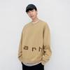 Carhartt WIP FW24 Felt Script Sweat Loose Fit Long Sleeve Crewneck Sweatshirt Men Sweatshirts Khaki I034041-2J8-GD