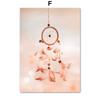 Modern Pink Gold Marble Flower Beach Girl Wall Art Nordic Posters Canvas Painting  And Prints Wall Pictures For Living Room Home