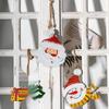 Colorful Santa Claus & Snowman Tree Ornaments - Cute Christmas Tin Decorations & Gift Charms