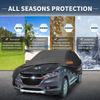 X AUTOHAUX Car Cover for Honda Body Hail Sun Rainy Season Flame Strong and Yellow Sand with Door Black 210D-PU HR-V, Cover, Waterproof, Protection,