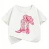 Fashion Shoes Design Printed Streetwear Harajuku Summer Style Funny Cute Girl Tops Boy Tshirt Street Kid T Shirt Short Sleeve