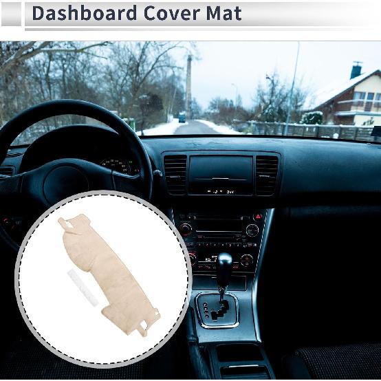 

Dashboard Cover Anti-Slip/Anti Dust Dash Cover Mat Carpet for Subaru Outback 2005-2009 Flannel Beige