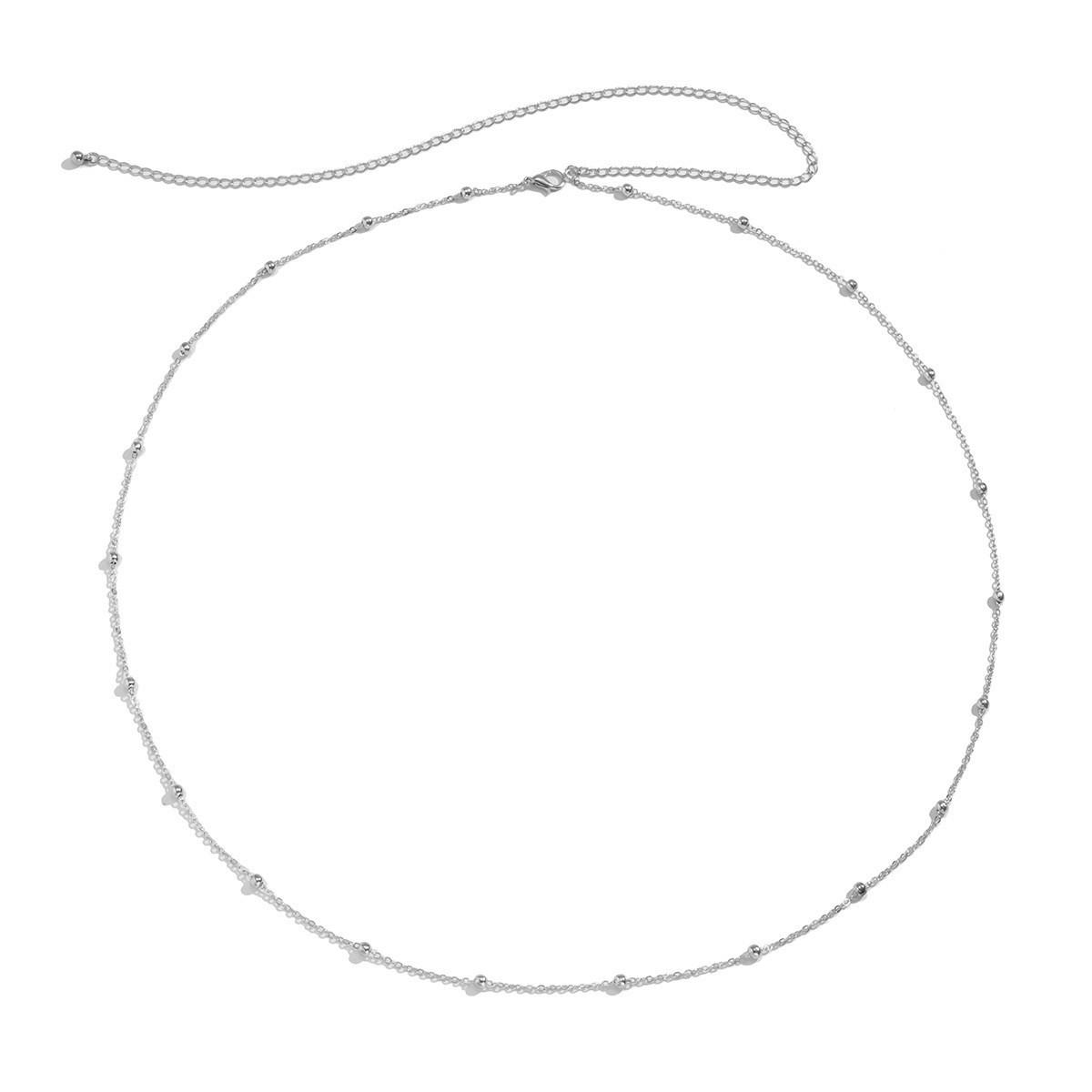 

Sexy Glitter Waist Chain For Women Y2K Style Metal Belt Summer Beach Waist Decoration Chain Trendy Exquisite Jewelry Body Chain серебряный