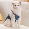 Cat Clothes Can Be Towed In Spring and Summer, Denim Straps, Skirts Can Be Turned Into Cat Anti-hair Loss, Dog Bipods, Pet Clothing