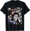 Regele Pop-ului Michael Jackson MJ-002 Tricou Negru Bumbac 100%, Unisex-Adulți,