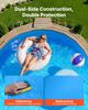 350.5 Cm Pool Liner, Round Overlap Swimming Pool Liner for 90 Cm Wall Height, Premium Vinyl, Easy Install with Leak-Proof Patches, Designed for Steel