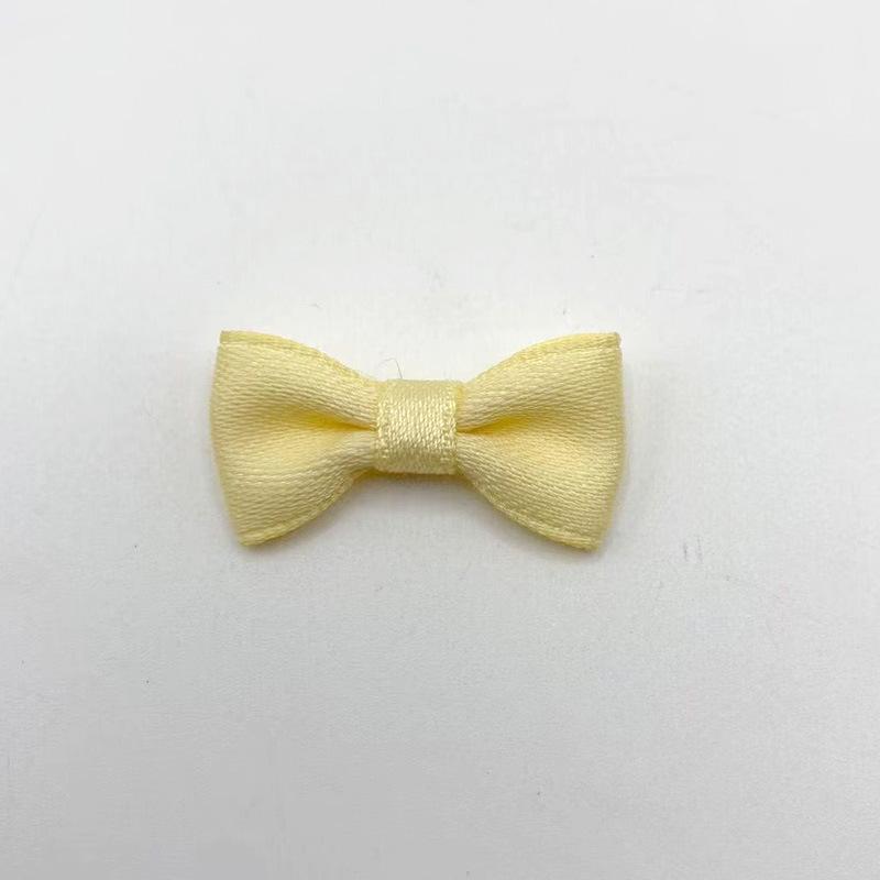 Available In 8 Colors: 3cm Cotton Ribbon Bowknot for Hair Accessories, Shoes, Hats, Decorations, and Pet Toys.