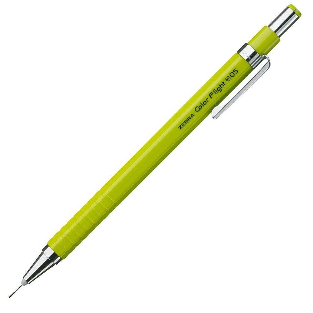 Механический карандаш Zebra Color Flight, 0,5 мм, зеленый, набор из 10 штук, B-MA53-LMG
