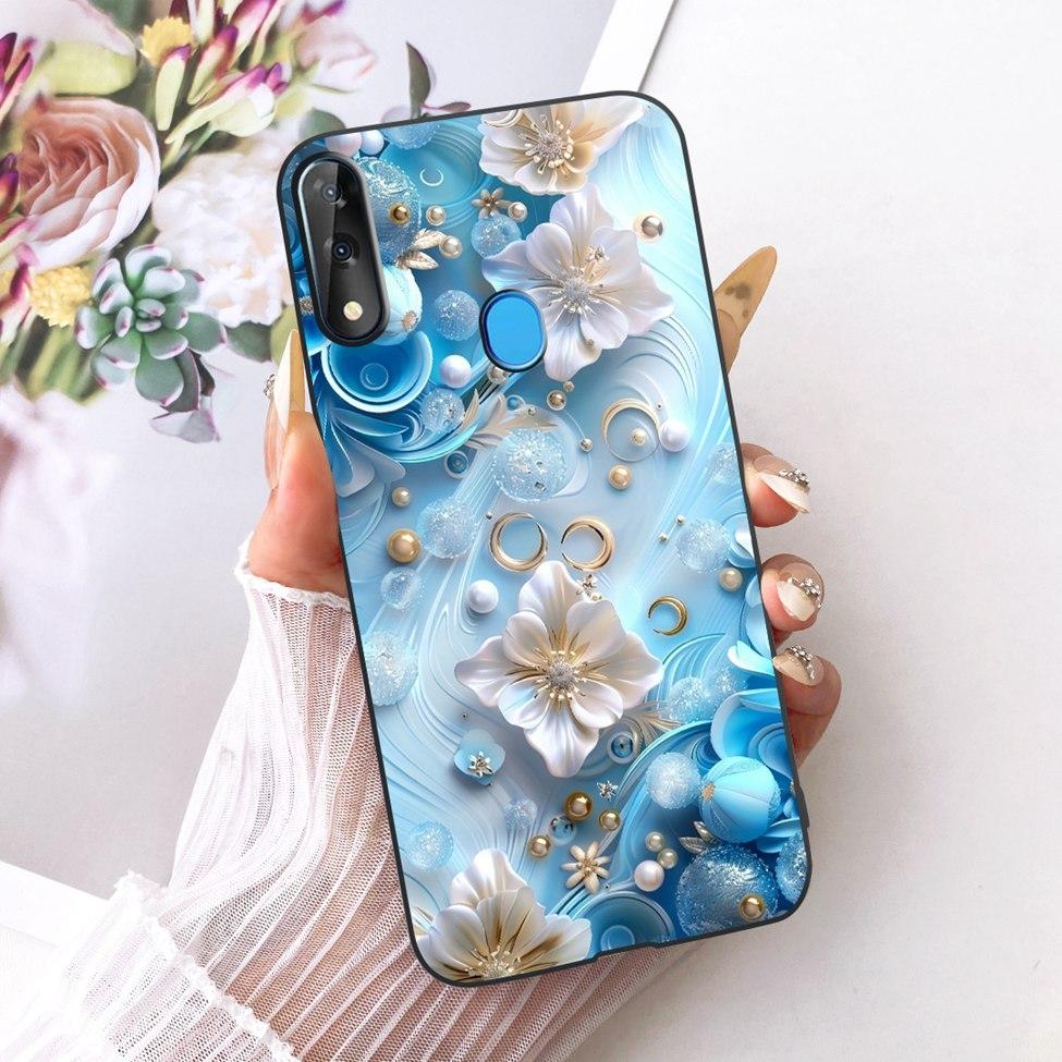 Phone Case For ZTE Blade V10 Cover Silicone Cute Cat Fashion Funny Painted Casing For ZTE Blade V10 2019