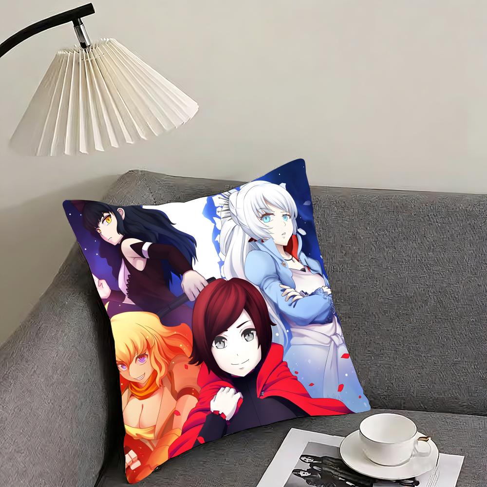 RWBY Cushion Cover Reversible Plush Pillow Cover – For Car, Sofa, Bedroom, Perfect As a Gift.