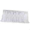 White Table Skirt Lace Taffeta - Tulle Skirting for Round or Rectangle Birthday,