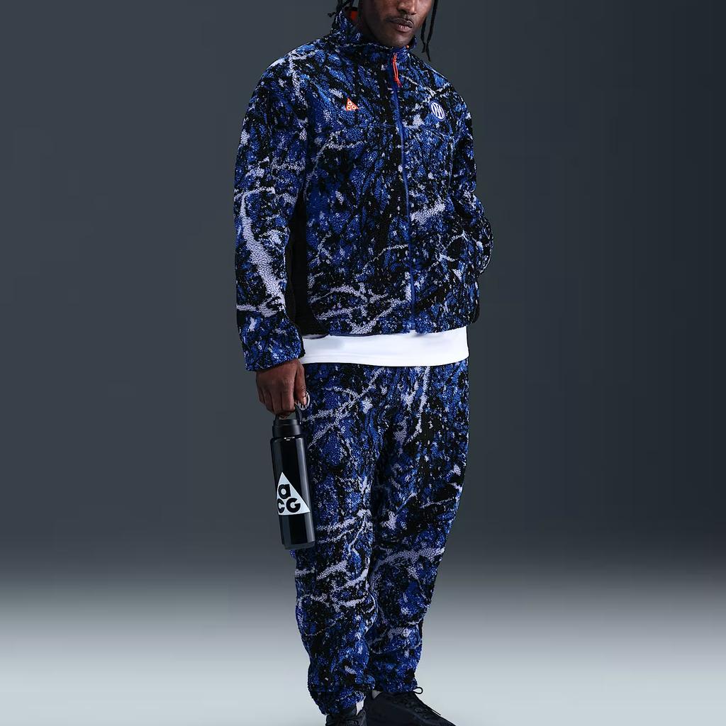 Nike × Inter Milan Football Club X ACG Collaboration Therma-Fit Adv Canwell Glacier Loose Warm Zipper Fleece Jacket Men Jackets IB3846-100