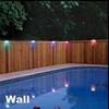 4 Pack RGB Solar Deck Lights Outdoor Waterproof LED Steps Lamps For Stairs Fence