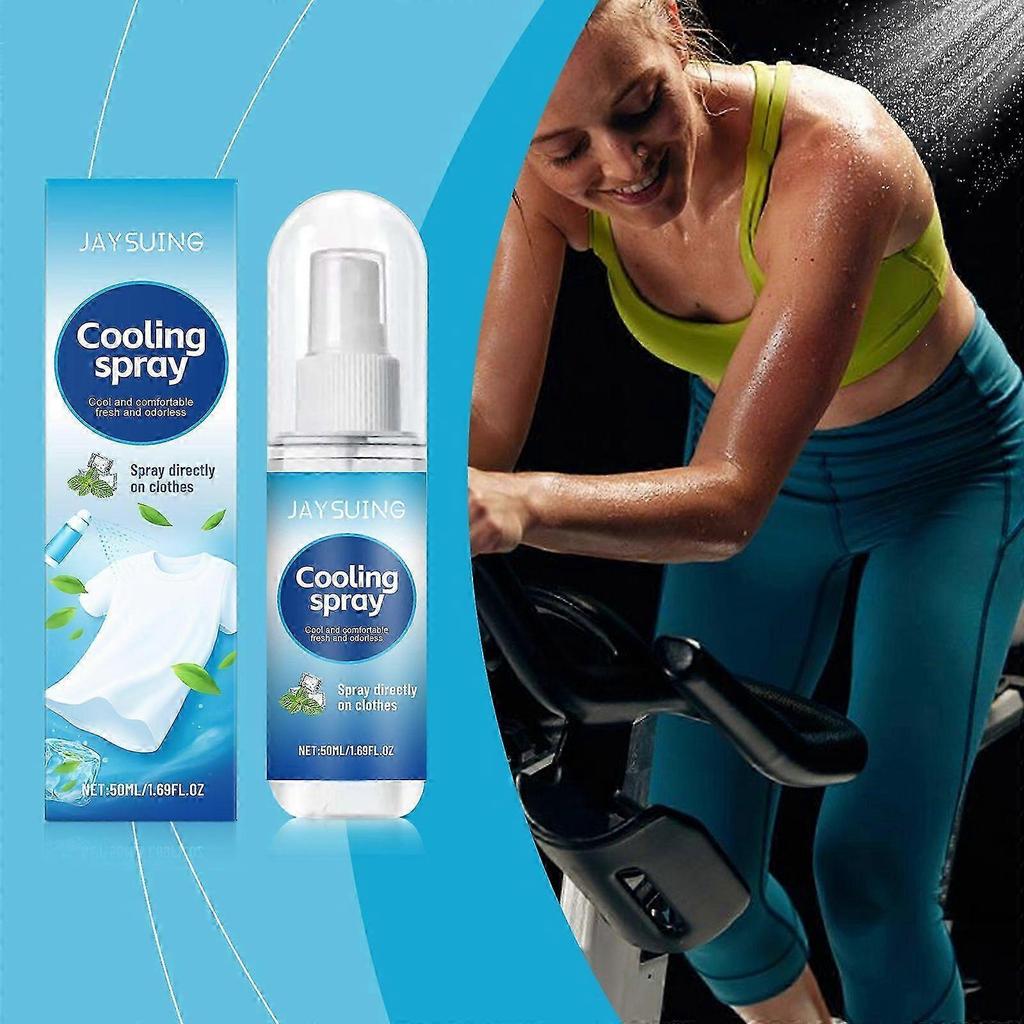 Cooling Spray Summer for Hot Weather, Mint Cool Spray, Ice Spray Sport Cold Spray, Moisturising Cooling Mist, Cooling Spray for Face and Body, Long La