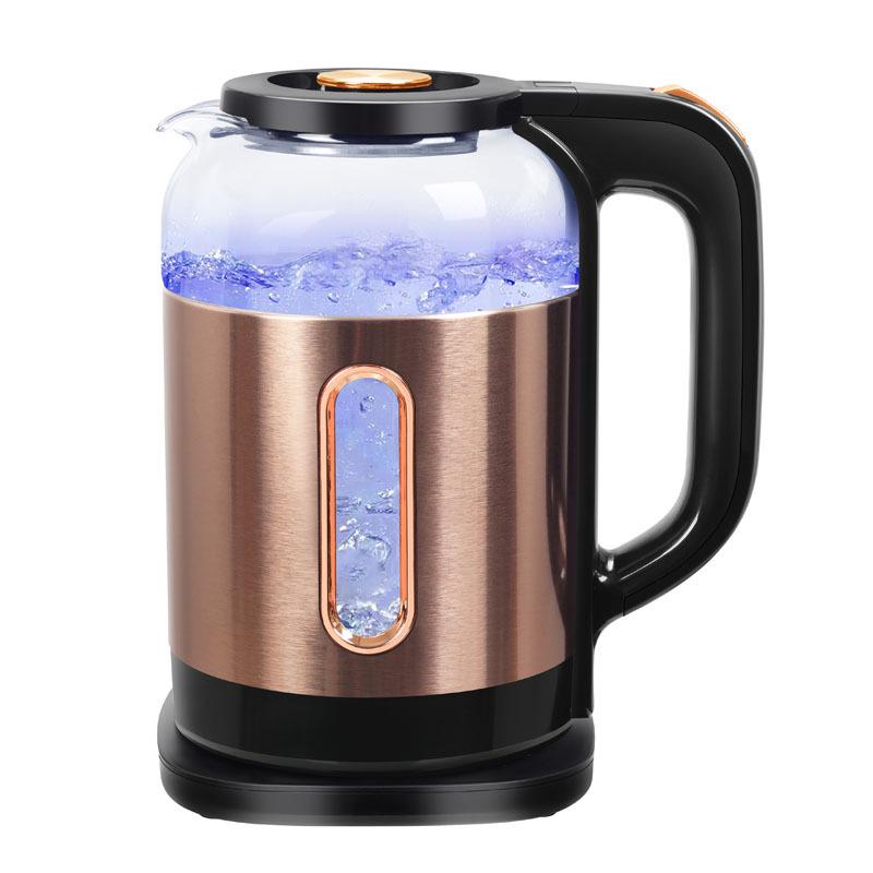Hervidor eléctrico Wanlida de acero inoxidable de doble capa con apagado automático y ebullición rápida