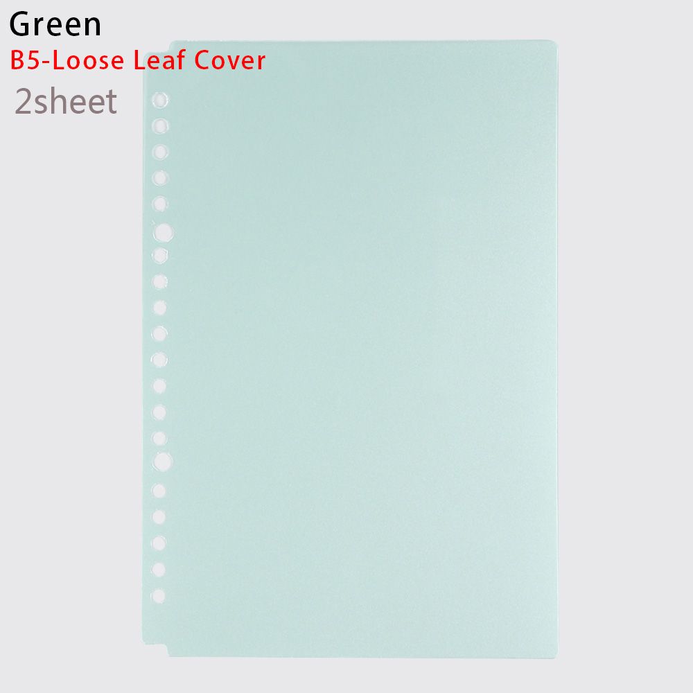 File Folder Refillable Plastic Clear Notebook Paging Separator Notepad Loose-leaf Cover Ring Binder