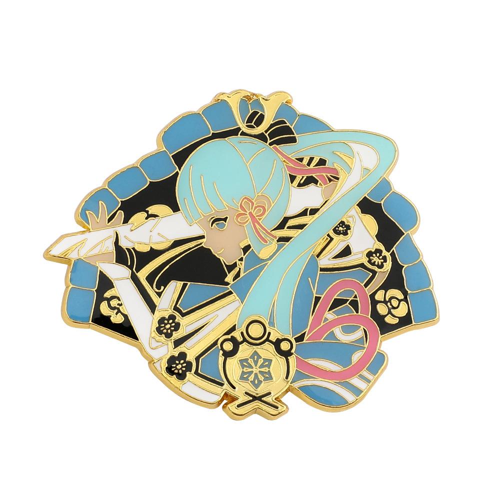 Anime Brooch Badge Cartoon Character Pendant Accessories