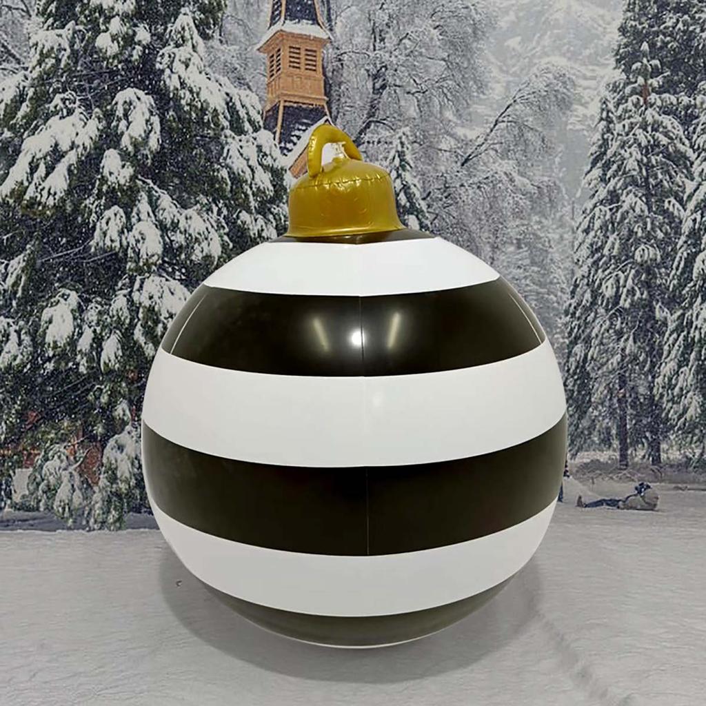 1pc 60cm Christmas Balls Decoration Outdoor Indoor Christmas Decoration Balloons Inflatable Toy Balls Christmas Decoration Ball