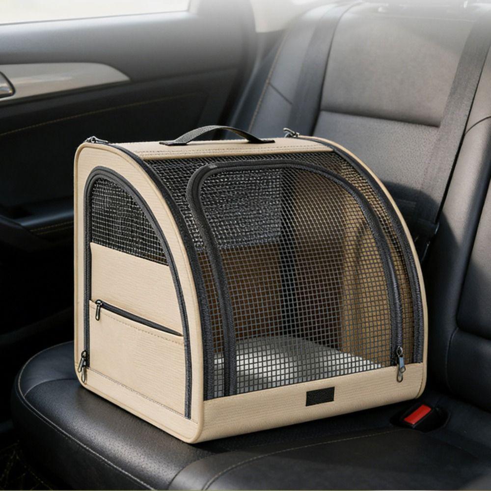 Foldable Car Dog Cat Carrier Breathable Car Pet Travel Bag Portable Dog Kennel Bag Travel