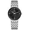 RADO Florence Series Automatic Mechanical Movement 50 Meters Waterproof Unisex 39mm Black Dial Stainless Steel Case Stainless Steel Strap R48903153