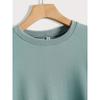 Neck 17 Colors Pullover Crew Sweatshirt Casual Long Sleeve Sweatshirt For Fall Winter Womens Clothing