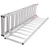 Aluminum Ramps, 1500 Lbs, Tri-Fold Ramp with Load Straps, Folding Loading Ramp for Motorcycle, Tractor, ATV/UTV, Trucks, Lawn Mower, Snow Blower, 77"L