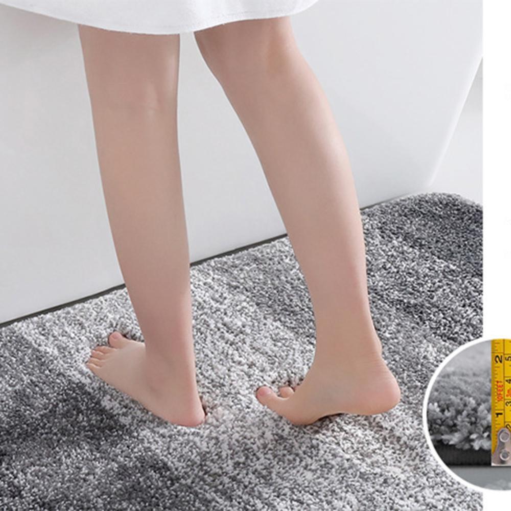 Thickened Carpet Bathroom Cashmere Mat Bath Non-slip Carpets In Wash Basin Bathtub Side Floor Rug Shower Room Doormat Memory Foam 3D Pad