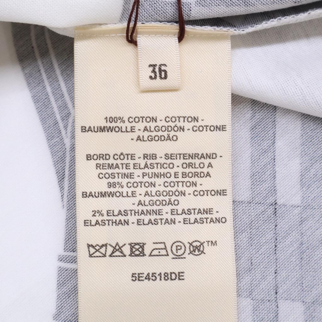 HERMES [New/Domestic Regular/25 Years Made] 5E4518DE Coaching Remix T-shirt dress 36 White / blackUsed
