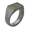 Emporio Armani Men's Two-Tone Stainless Steel Signet Ring, EGS3242060