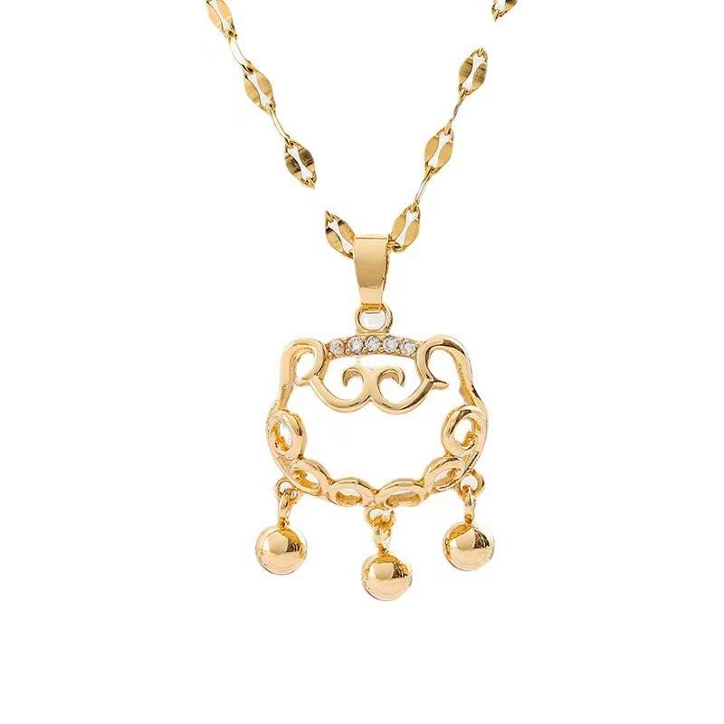 

Новое ожерелье с замком безопасности из камня кошачий глаз для женщин Ins Ins Indifference Light и роскошное ожерелье-цепочка на ключицу