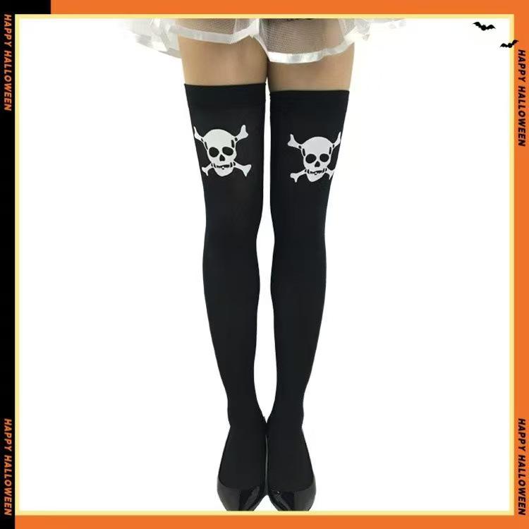 

Хэллоуинские чулки до середины икры, сексуальные медсестра и монахиня, чулки до бедра One Size