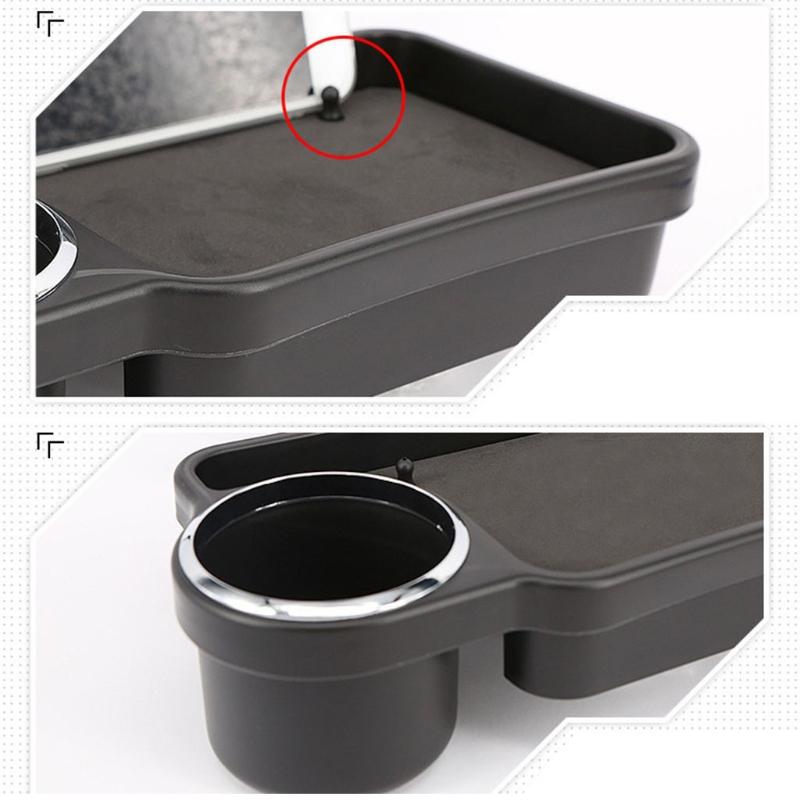 Car Back for seat Organizer Foldable Cup Holders Portable Rear for Seat Table Tr