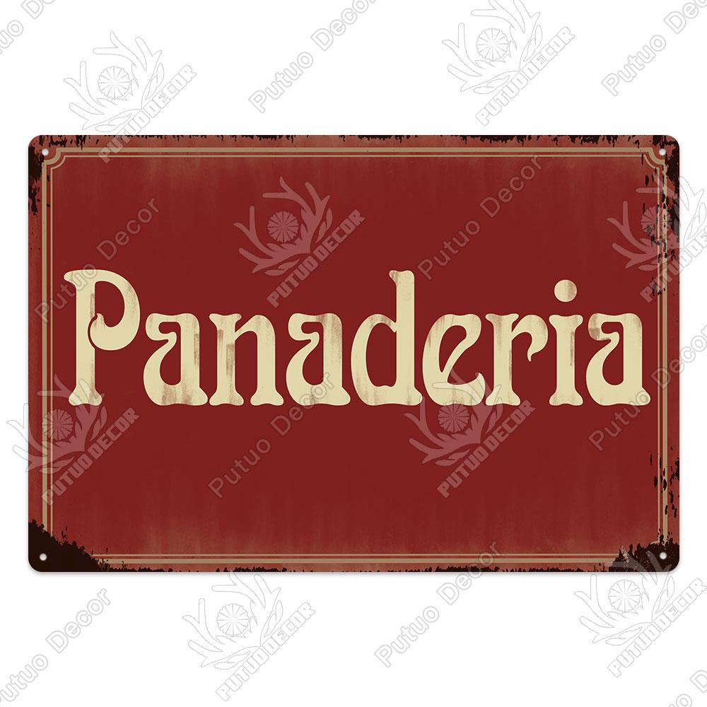 Putuo Decor Spanish Sign Vintage Metal Tin Sign Bar Pub Club Hogarena Bano Man Cave Wall Decor Iron Painting Decorative Plate
