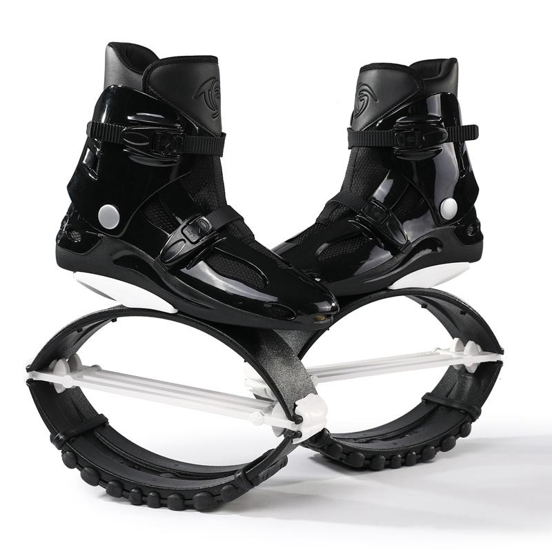 Unisex Black White Youth Kangaroo Style Rebound Spring Assisted Rebound Training Boots Comfortable Walking Casual Outdoor Travel 35