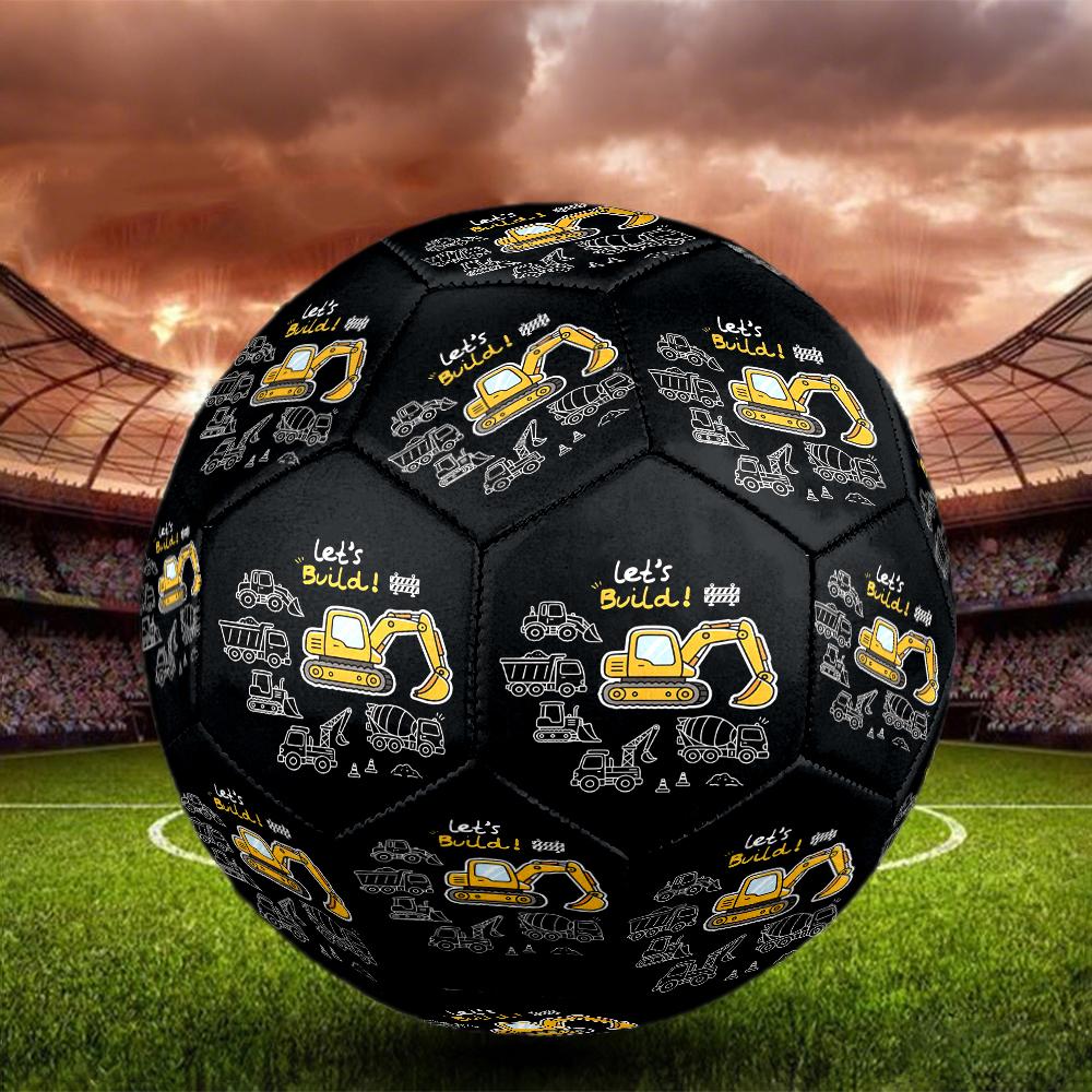 Excavator Theme Size 5 Soccer Ball, Suitable for Both Indoor and Outdoor Matches, a Gift Suitable for Everyone.