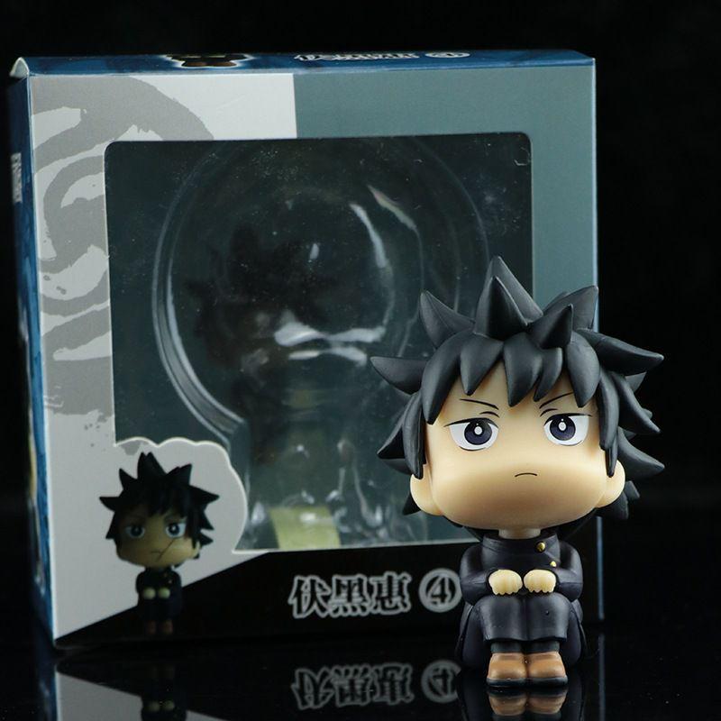 Adorable Jujutsu Kaisen Pvc Figure Set Includes Gojo Itadori Nobara And Fushiguro