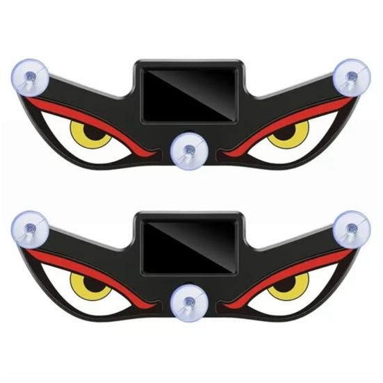 Devil Eyes Car Light Solar Powered LED Dynamic Windshield Ambient Lamp USB-C Rechargeable Vehicle Light with Vibration And Light Sensor Multiple