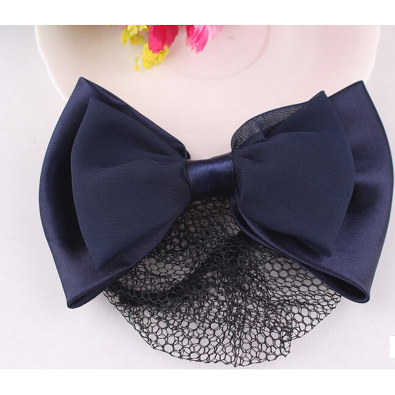 

Прочная снудная сетка с черным бантом и французской заколкой для волос для женщин