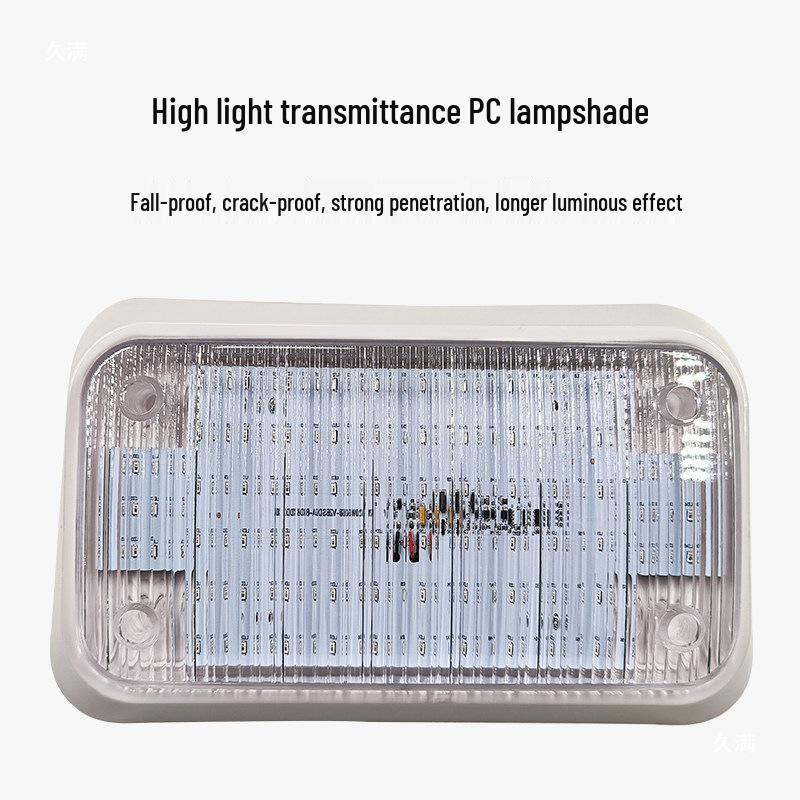 LED Flashing Rectangular Warning Light for Trucks, Ambulances, and Emergency Vehicles