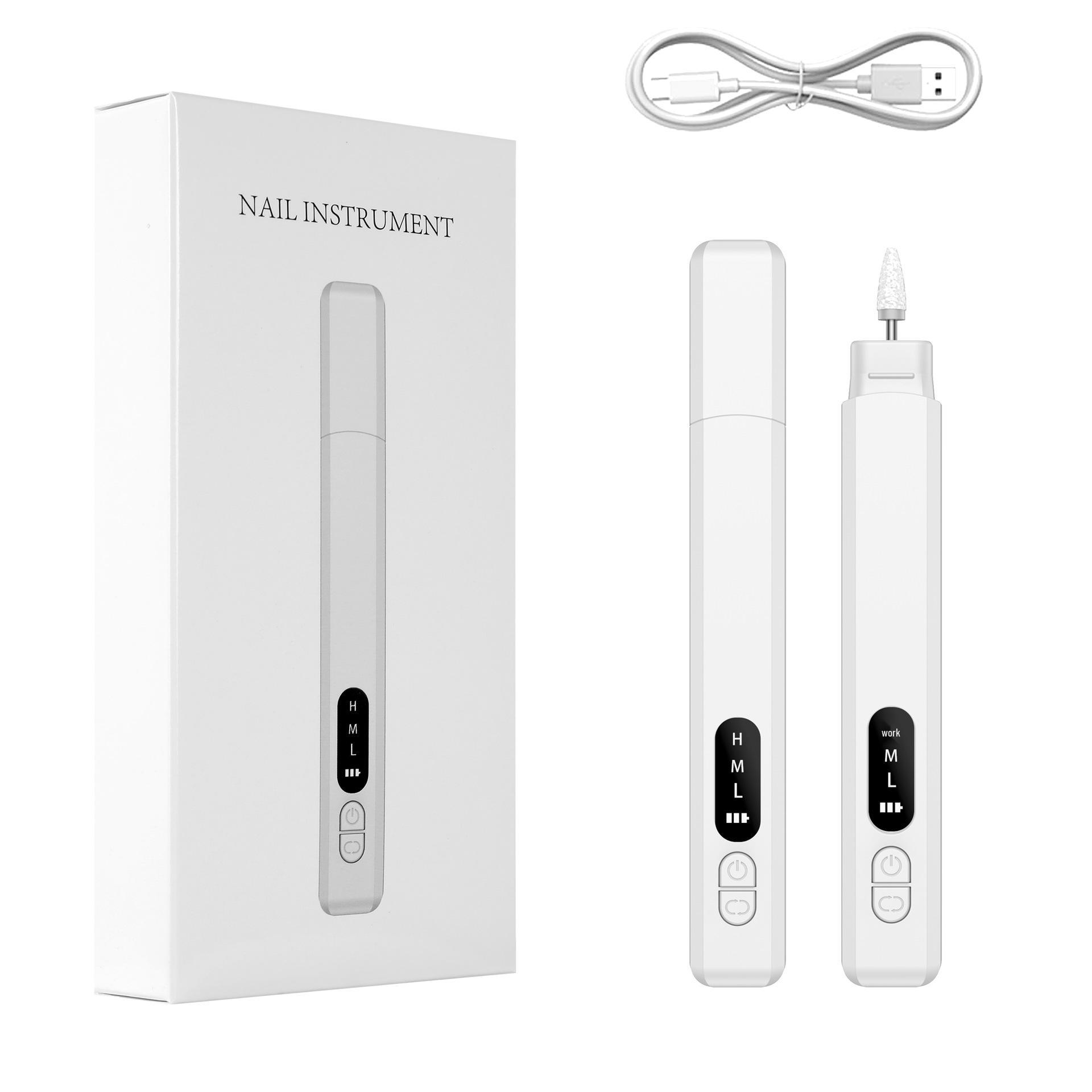 

Перезаряжаемый портативный электрический полировщик и триммер для ногтей