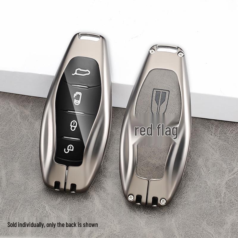 2023 Hongqi H5 Key Case for Models: HS5, H9, HQ9, HS7, H7 - Men's Classic Design