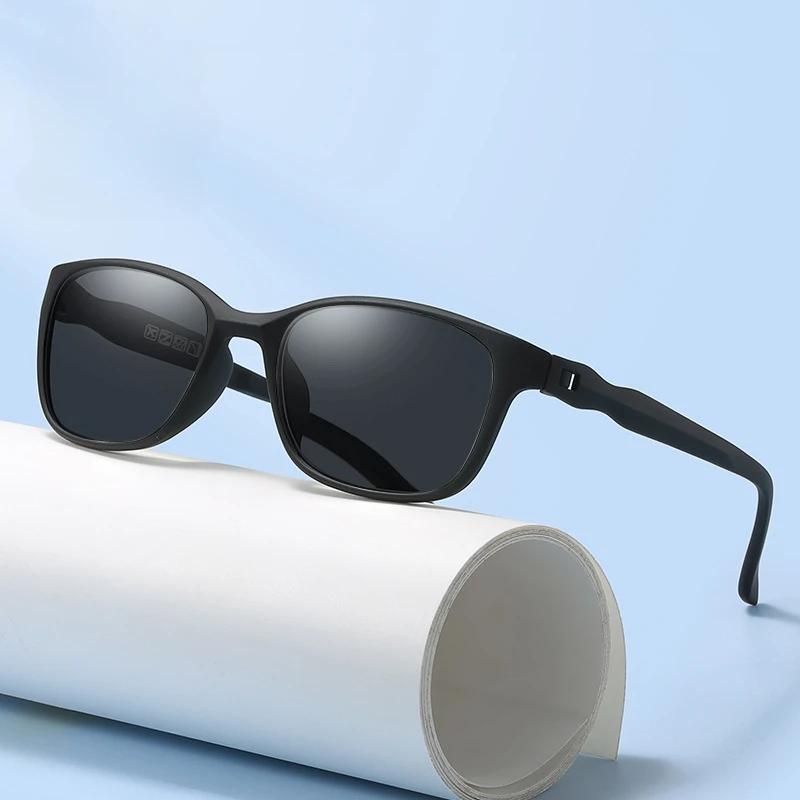 Trendy Square Men Women Sunglasses Unisex Retro Ultralight TR90 Frame Goggles Shades High Quality UV400 Popular Sun Glasses